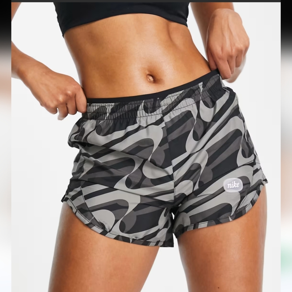Nike Tempo Dri-Fit Running Shorts Black and Gray Size XS